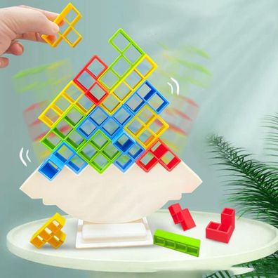Kinder-Balance-Spiel, Schaukelblöcke, buntes Stapelpuzzle