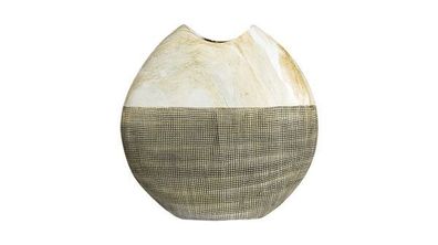 Gilde Keramik Vase Tondo Marmoria 30x30x8cm 34267