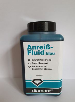 Anreiß-Fluid, blau, Flasche 500ml