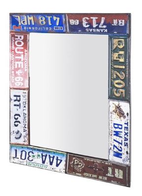 Wandspiegel Code 2, Metall, vintageoptik, von Haku, 5x61x81cm