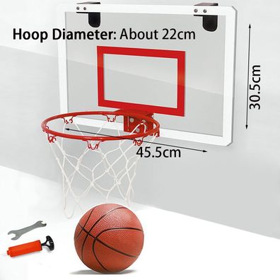 Indoor-Basketballkorb-Set für Kinder, Erwachsene, Basketballkorb