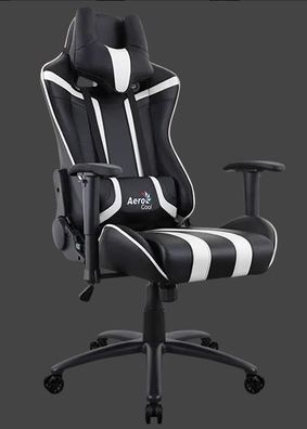 AeroCool Gaming Stuhl AC120 AIR schwarz/ weiß