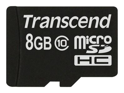 Flash SecureDigitalCard (microSD) 8GB - Transcend DC10