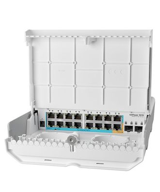 MikroTik Cloud Router Switch CRS318-1Fi-15Fr-2S-OUT, netPower, 16x 10/100 (15x ...