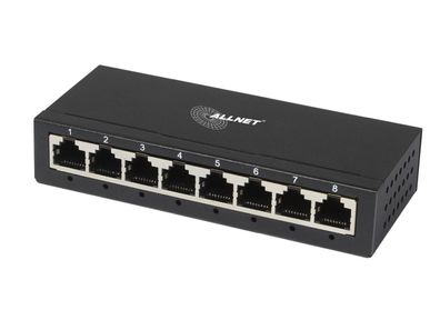 ALLNET Switch unmanaged Layer2 8 Port - 8x 1GbE - Lüfterlos - ALL-SG8008