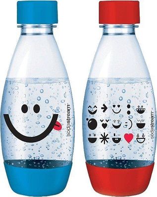 SodaStream Zubehör PET Flasche 2-Pack - Kids * Rot/ Blau*