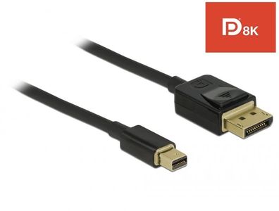 Kabel Video DisplayPort Mini => DisplayPort ST/ ST 1,0m * DeLock* 8K