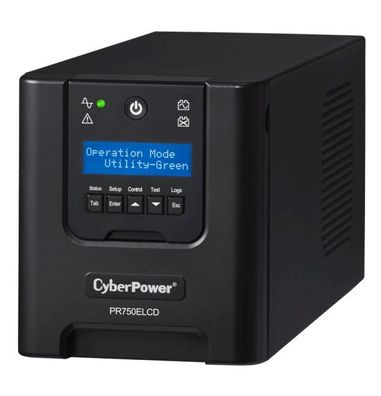 CyberPower USV, PR Tower-Serie, 750VA/675W, Line-Interactive, reiner Sinus, LCD, ...