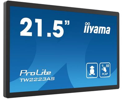 TFT-Touch 21,5"/54,6cm iiyama ProLite TW2223AS-B1 * schwarz* 16:9 - edge to edge