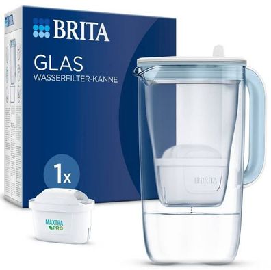 BRITA Tischwasserfilter Model One Glas * weiß* inkl. 1 Filter