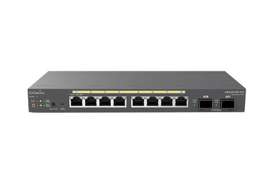 EnGenius FIT Switch 8-port GbE PoE. af/ at( ) 55W, 2xSFP Desktop wall-mountable - ...