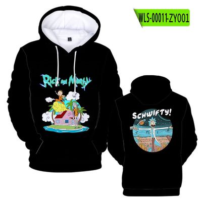 Kinder Rick and Morty Hoody Pickle Rick 3D Druck Pullover Herbst Warme Sweatshirts