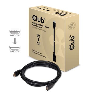 Kabel Video HDMI 2.0 Premium High Speed 4K60Hz ST/ BU 3,0m * Club3D*
