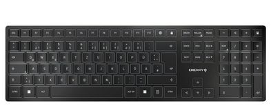 Cherry Tastatur KW 9100 SLIM Bluetooth 4.0 * Schwarz/ Silber*