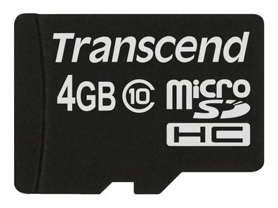 Flash SecureDigitalCard (microSD) 4GB - Transcend DC10