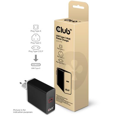 Club 3D Netzteil USB Typ C 1-fach 27W