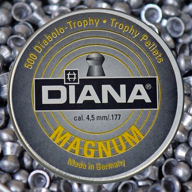 Diana MAGNUM Trophy Diabolos Pellets Rundkopf glatt Kaliber 4,5 mm 500 Stk.