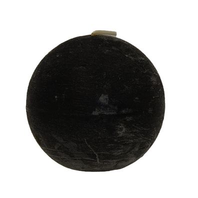Kugelkerze Rustikal durchgefärbt Ø 8 cm schwarz