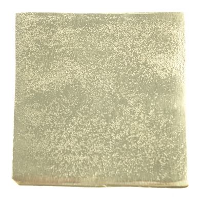 Quadratische Untersetzer Goldfarben 10 x 10 cm aus Aluminium - 4er Set