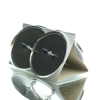 Adventskranzkerzenhalter Silberfarben Ø 6 cm aus Metall - 4er Set