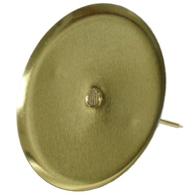 Adventskranzkerzenhalter Goldfarben Ø 8 cm ohne Dorn aus Metall - 4er Set