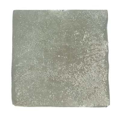 Quadratische Untersetzer Silberfarben 10 x 10 cm aus Aluminium - 4er Set