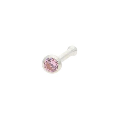 JuwelmaLux Nasenstecker 925/000 Sterling Silber mit Zirkonia in Rosa JL52-01-0016