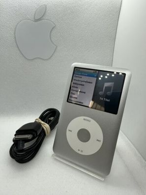 Apple iPod Classic 7. Generation Silber Grau 120GB gebrauchter Zustand #1228