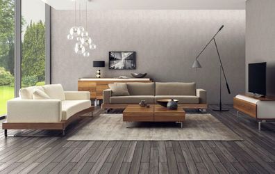 Moderner Weißer Zweisitzer Luxus Wohnzimmermöbel Couch Sitzmöbel Neu