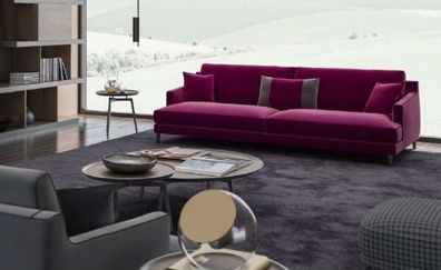 Rosa Dreisitzer Moderne Couch Wohnzimmer Sofas Stilmöbel Luxus Design