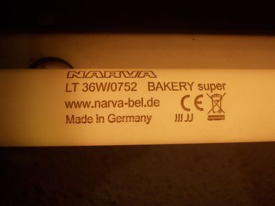 NARVA LT 36w/0752 Bakery super BäckerLicht für BackWaren gelblich warm 120cm