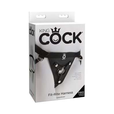King Cock - KC Fit Rite Harness Black