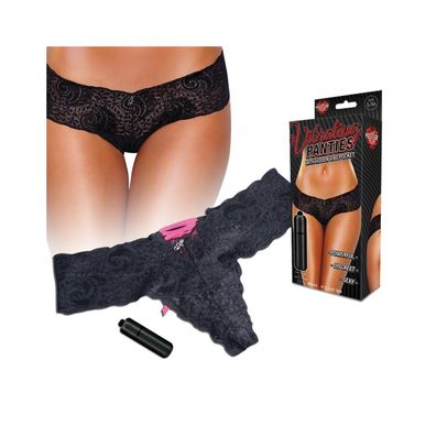 Hustler Vibrating Panties black/ pink M/ L (Gr. M/ L)