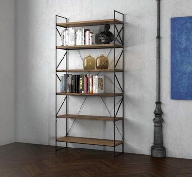Wandregal Moderner Bücherschrank Wohnzimmer Regal Designer Holzmöbel
