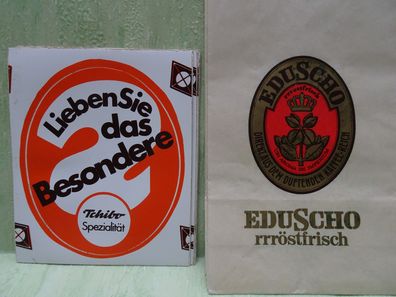ALT: Tchibo Frisch Röst Kaffee Max Herz Sticker Eduscho Papiertüte