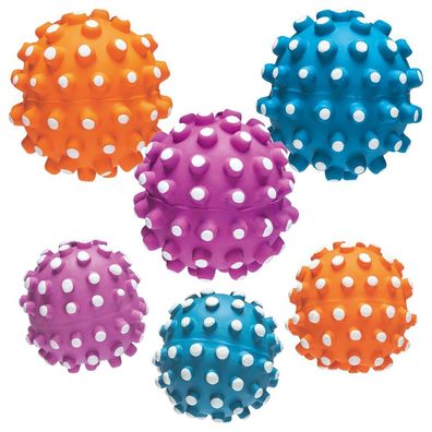 Karlie Latex Noppenball - Hundespiel Igelball Wurfspiel Ball Gummiball Spielzeug