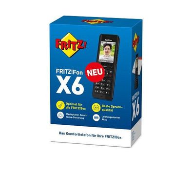AVM FRITZ!Fon X6 Schnurloses Telefon - Schwarz