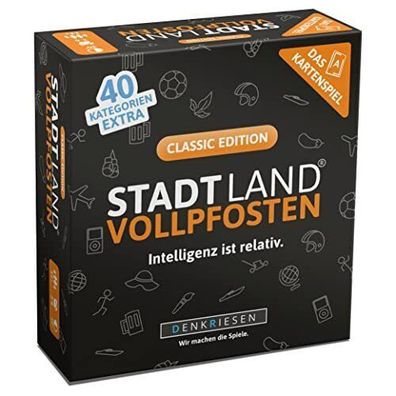 Stadt Land Vollpfosten - Das Kartenspiel - Classic Edition ab 12 Jahren