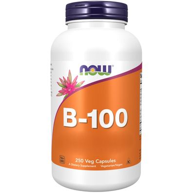 Now Foods, B-100 Vitamin-B-Komplex, 250 Veg. Kapseln