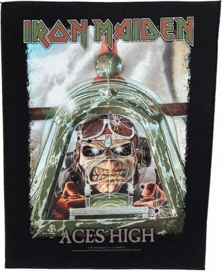 Iron Maiden Aces High Rückenaufnäher-Backpatch NEU & Official