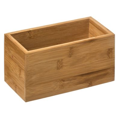Aufbewahrungsbox Bambus braun 9 x 18 x 9,5 cm Organizer Box Dekobox Dekoration Deko