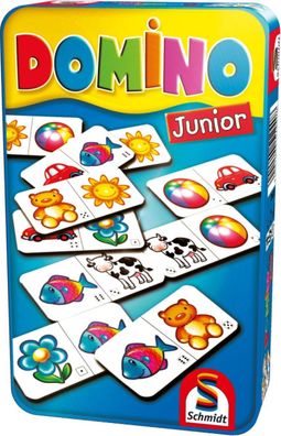 Domino Junior Mitbringspiel in der Metalldose