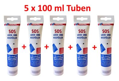 Krautol Professional SOS Loch- und Rissfüller 5 x 100 ml Tube Produkteigenschaften