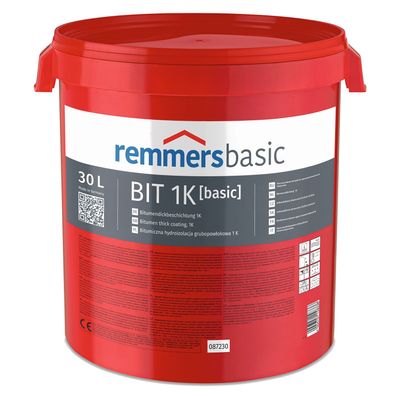 18x Remmers BIT 1K Bitumendickbeschichtung 30l Bitumenabdichtung 1K
