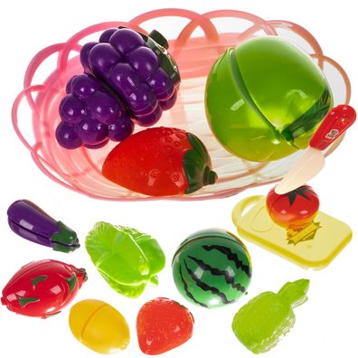 Spielzeug für Kinder Gemüse & Obst zum Schneiden mit Klettverschluss Set 22576