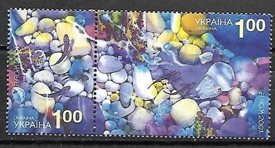 Ukraine postfrisch Michel-Nummer 444-445 Paar