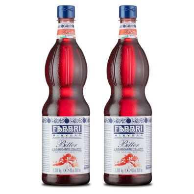 Food-United FABBRI Mixybar Bitter-Sirup 2x1L PET für Aperitifs alkoholfreie cocktails