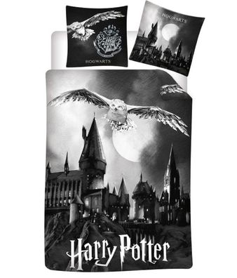 Harry Potter Flanell Wende Bettwäsche Hogwarts 2tlg 135 x 200 cm