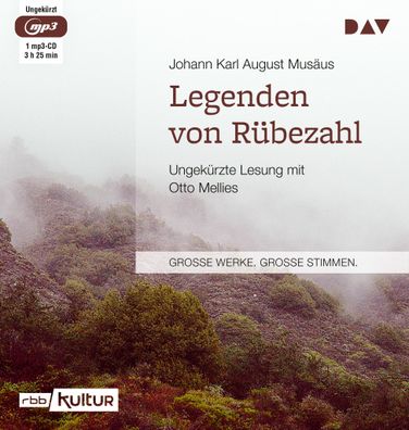 Legenden von Ruebezahl, 1 Audio-CD, 1 MP3 Software Grosse Werke. G