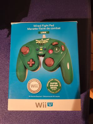 Nintendo Wii U Wired Fight Pad Link in OVP